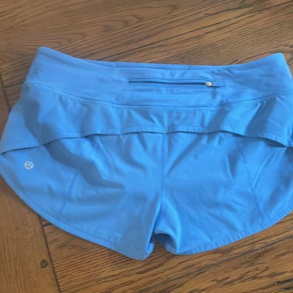 Blue Lululemon shorts - Picture 3 of 4